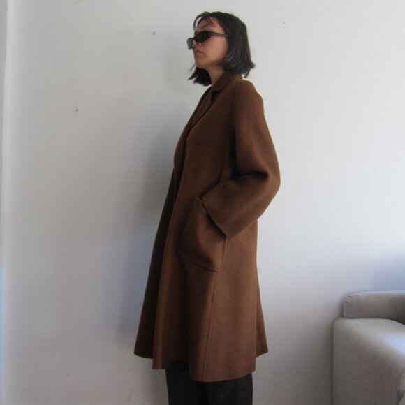 Sylvia Wang 100% wool cape-style coat 🤎 - Picture 3 of 7